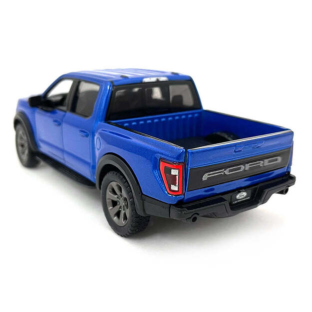 KiNSMART automobilis, 2022 Ford F-150 Raptor, mėlynas