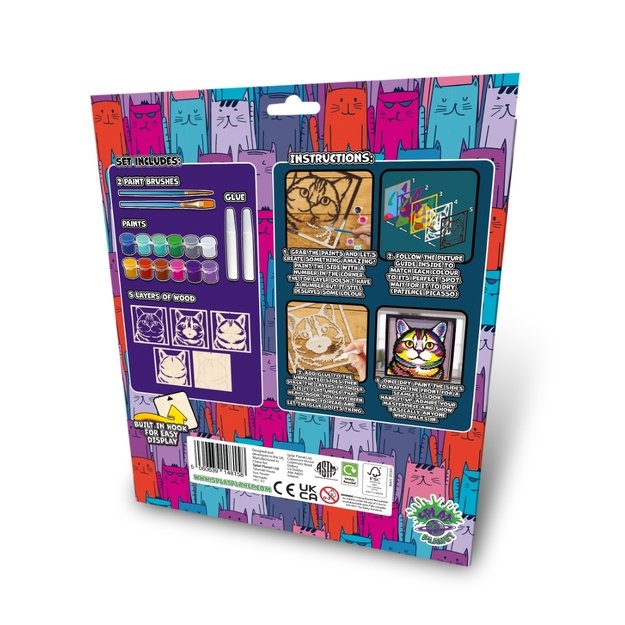 Splat Planet 3D puidust kunstikomplekt, KASS  1