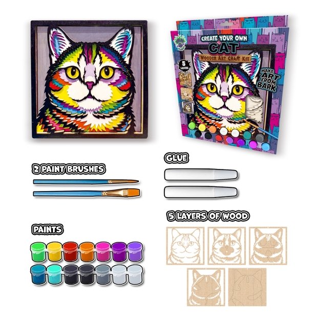 Splat Planet 3D puidust kunstikomplekt, KASS  6