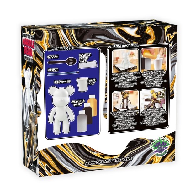 Marble Bear meisterduskomplektiga, metallik  1