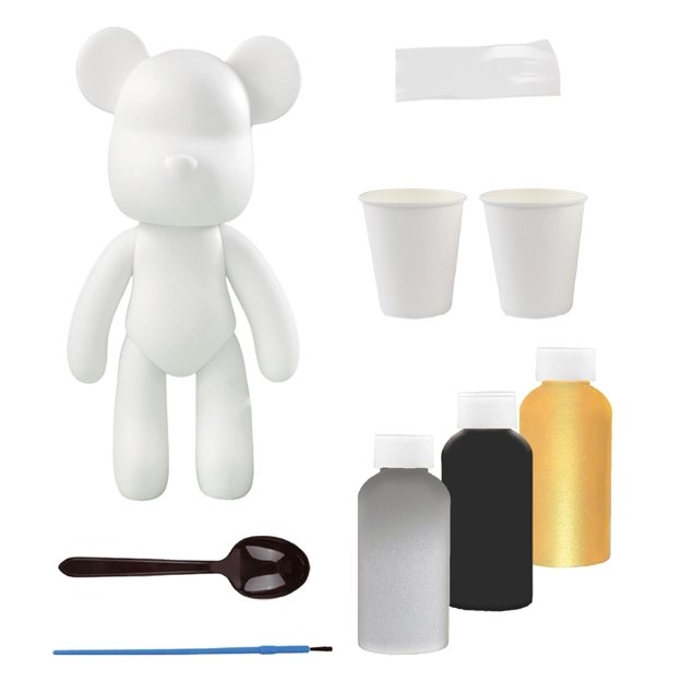 Marble Bear meisterduskomplektiga, metallik  2