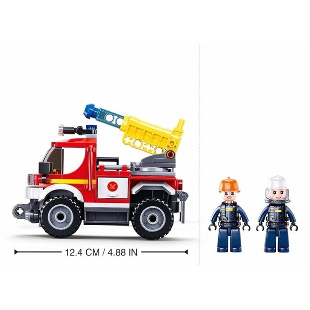 Sluban ehitusklotsid, Tuletõrjeauto, 192 tk. 2