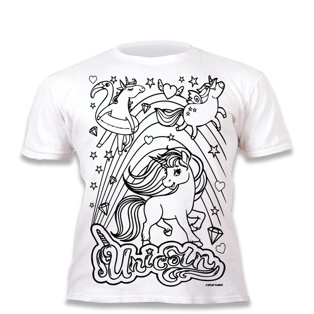 Splat Planet marškinėliai su flomasteriais, Vienaragiai 1