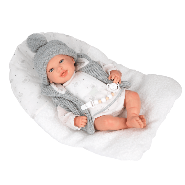 Arias Reborn nukk hallide riietega, Daniela, 45 cm 1