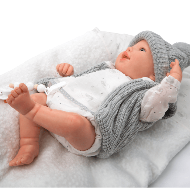 Arias Reborn nukk hallide riietega, Daniela, 45 cm 2