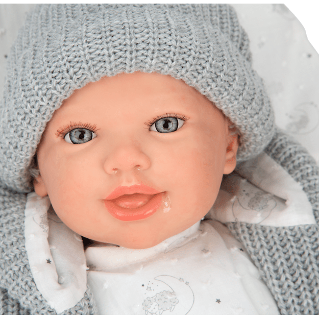 Arias Reborn nukk hallide riietega, Daniela, 45 cm 3