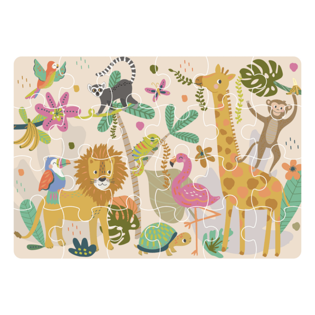 Mini Puzzle, Jungle, 24 pcs. 2