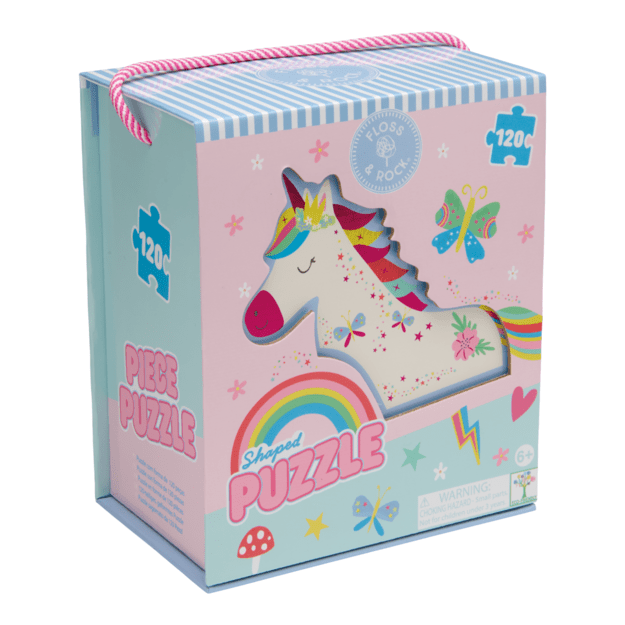 Shaped Jigsaw Puzzle, Rainbow Fairy, 120 pcs.