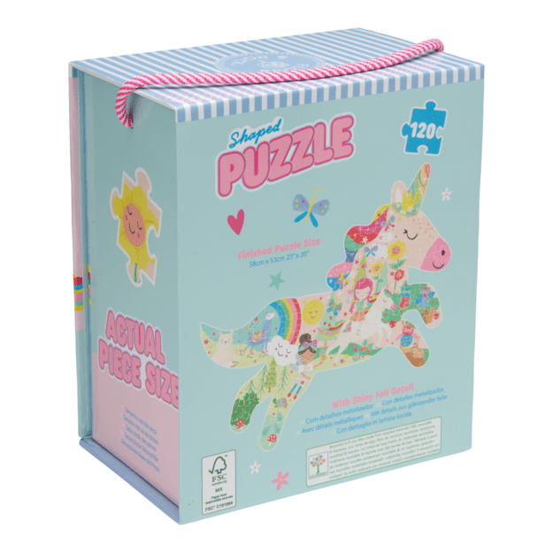 Shaped Jigsaw Puzzle, Rainbow Fairy, 120 pcs. 2