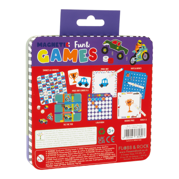 Magnetic Fun and Games Tin 6in1, Cars 2