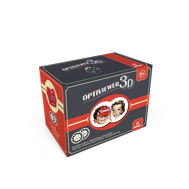 Svoora retro 3D brilles Optiviewer ar 2 diskiem 1