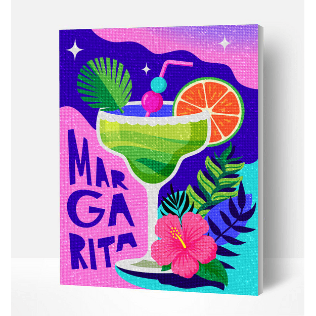 Splat Planet pixel art MARGARITA 30x40 cm