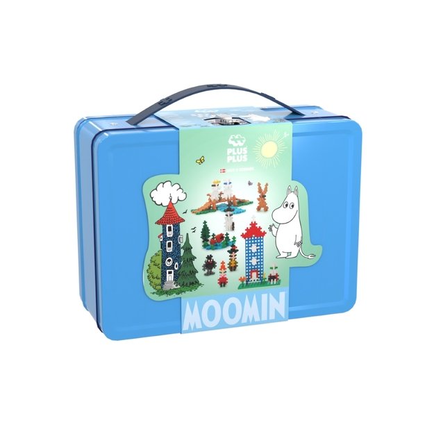 Plus Plus konstruktorius Troliai Mumiai Muminukų slėnis, mėlynas lagaminas 5