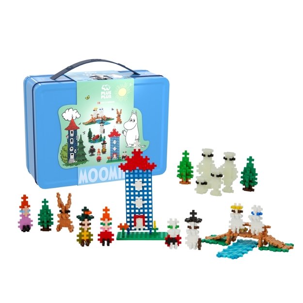 Plus Plus konstruktorius Troliai Mumiai Muminukų slėnis, mėlynas lagaminas