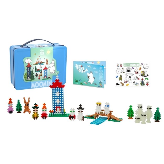 Plus Plus konstruktorius Troliai Mumiai Muminukų slėnis, mėlynas lagaminas 4