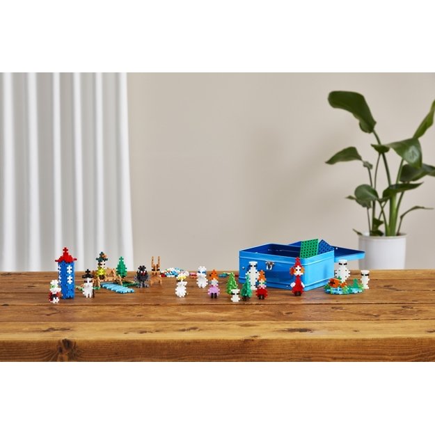 Plus Plus konstruktorius Troliai Mumiai Muminukų slėnis, mėlynas lagaminas 6