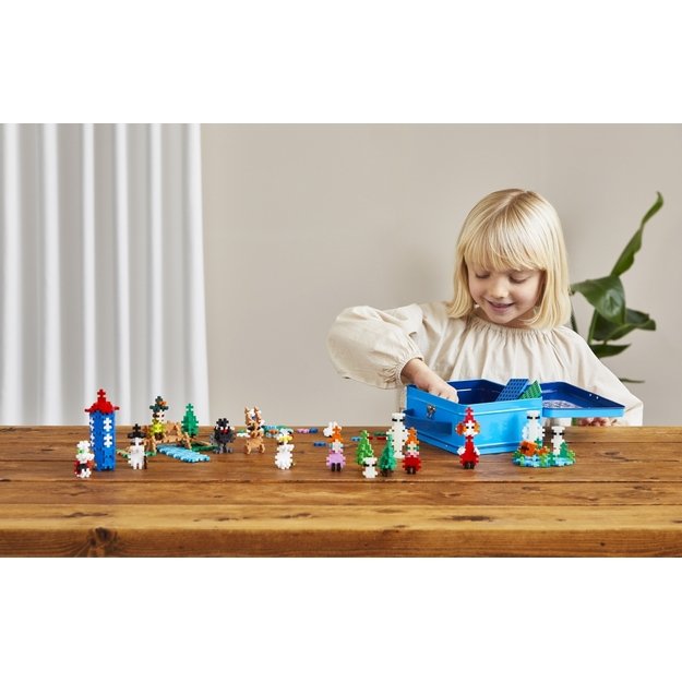 Plus Plus konstruktorius Troliai Mumiai Muminukų slėnis, mėlynas lagaminas 7