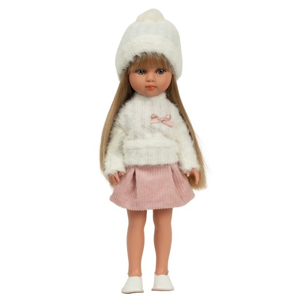 Arias nukk Carlota kohevas kampsunis, 36 cm