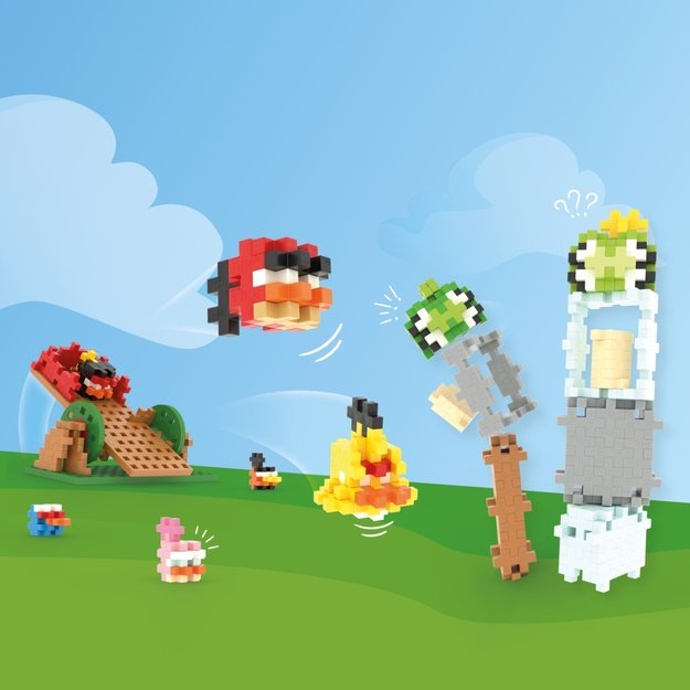 Plus Plus ehitusklotsid Angry Birds Slingshot Smash
