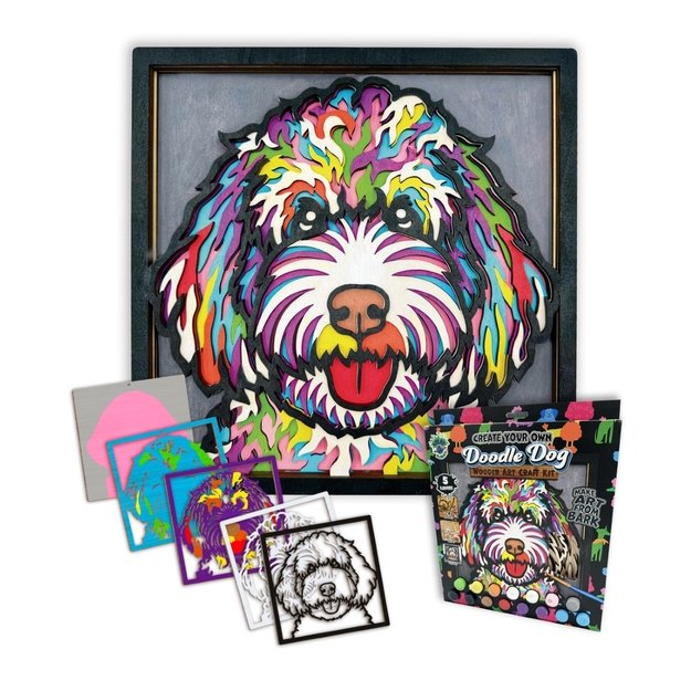 Splat Planet medinis 3D spalvinimo paveikslas, Šuo 5