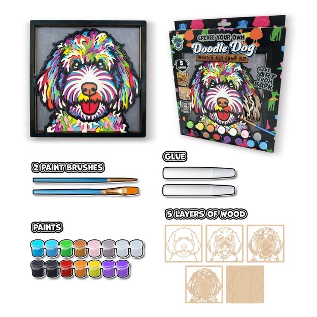 Splat Planet medinis 3D spalvinimo paveikslas, Šuo 6