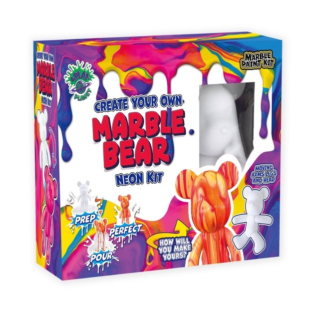 Marble Bear meisterduskomplektiga, neoon