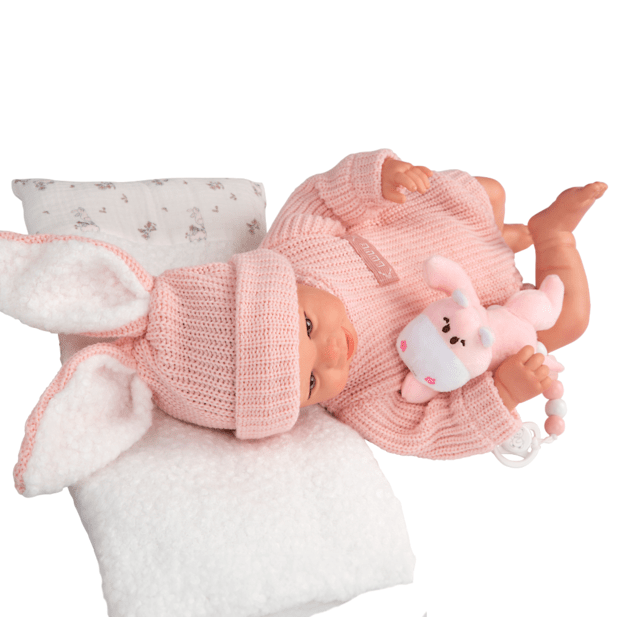 Arias Reborn nukk roosa riietega, Lucia, 45 cm 3