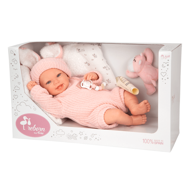 Arias Reborn nukk roosa riietega, Lucia, 45 cm 5