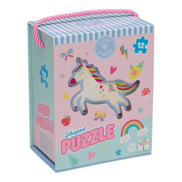 Shaped Jigsaw Puzzle, Rainbow Fairy, 12 pcs.