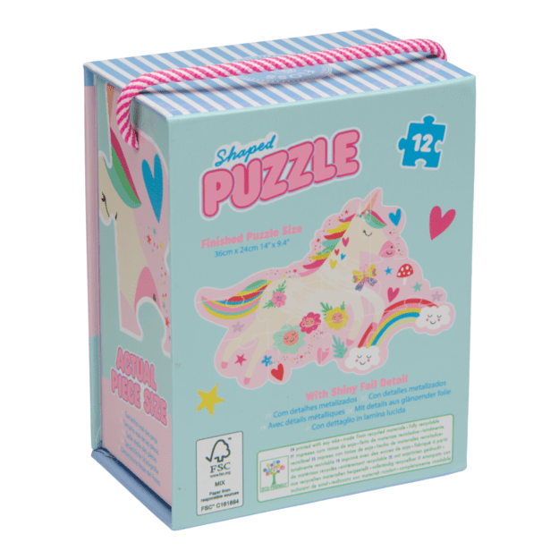 Shaped Jigsaw Puzzle, Rainbow Fairy, 12 pcs. 2