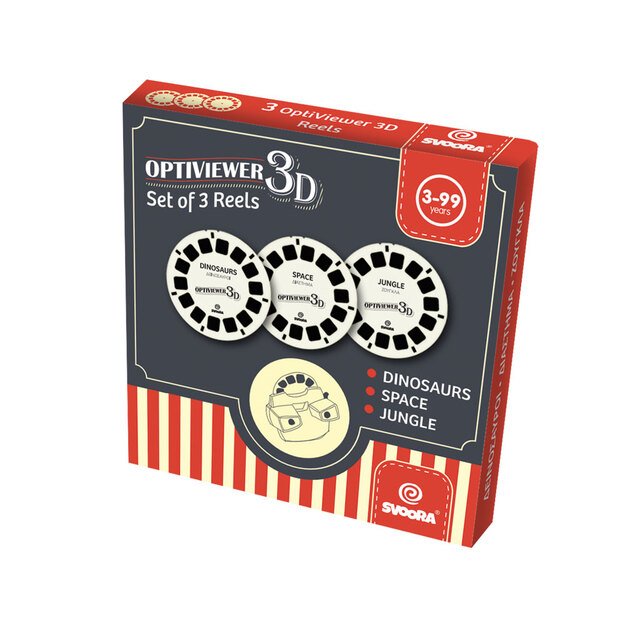 Svoora retro 3D briļļu disku uzpilde A, 3 gab. 1