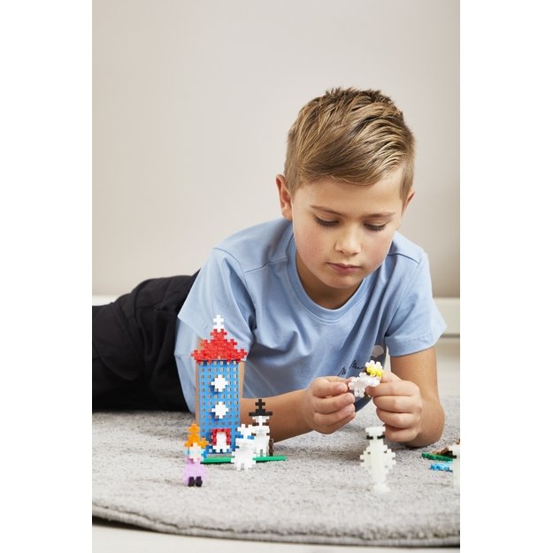 Plus Plus konstruktorius Troliai Mumiai Muminukų slėnis, violetinis lagaminas 8