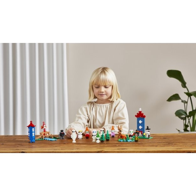 Plus Plus konstruktorius Troliai Mumiai Muminukų slėnis, violetinis lagaminas 10