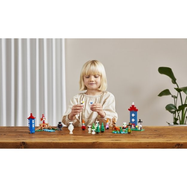 Plus Plus konstruktorius Troliai Mumiai Muminukų slėnis, violetinis lagaminas 9