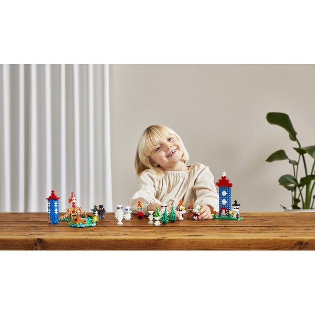 Plus Plus konstruktorius Troliai Mumiai Muminukų slėnis, violetinis lagaminas 11