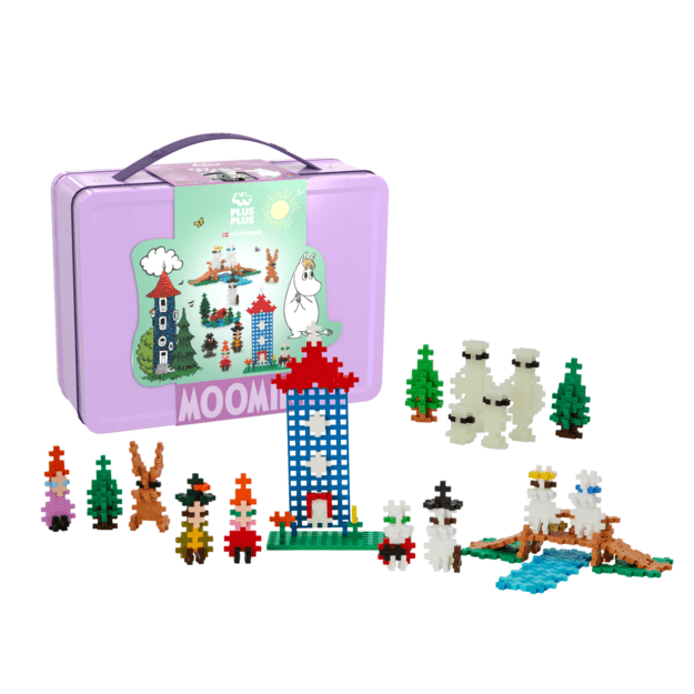 Plus Plus konstruktorius Troliai Mumiai Muminukų slėnis, violetinis lagaminas