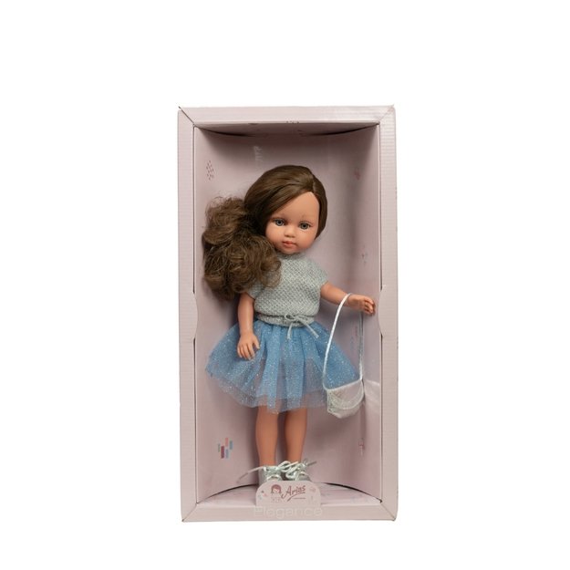 Arias nukk Carlota sinises seelikus, 36 cm 3