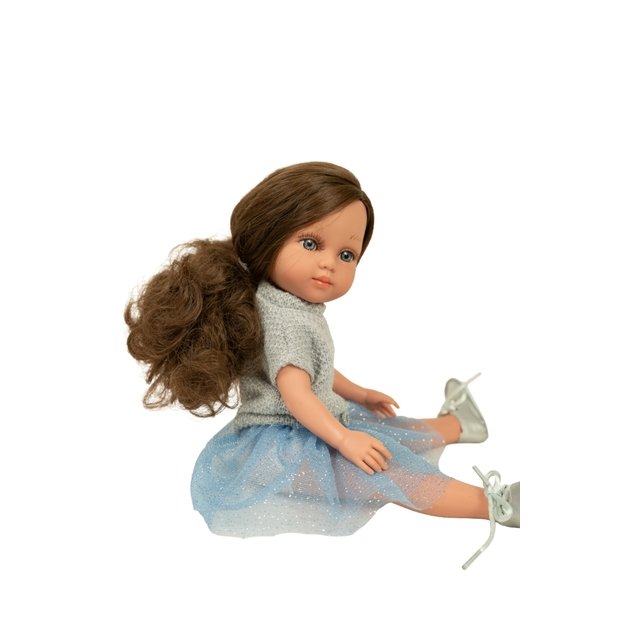 Arias nukk Carlota sinises seelikus, 36 cm 1