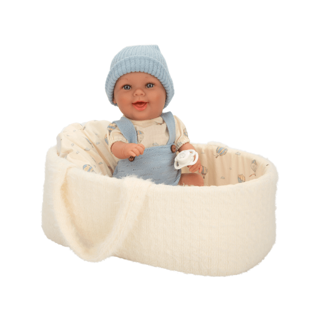 Arias kūdikėlis lėlė baltoje nešyklėje, berniukas, 33 cm 1