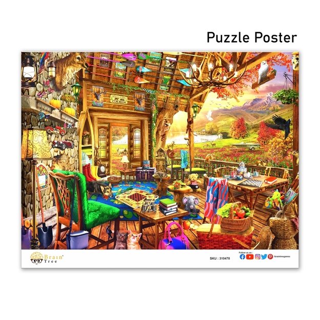 Brain Tree dėlionė, Jauki veranda, 1000 det. 3