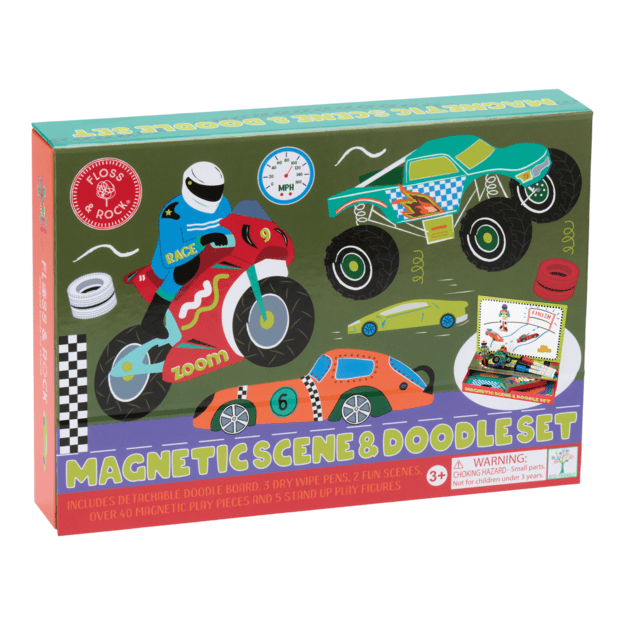 Magnetic Scene and Doodle Set, Cars 1