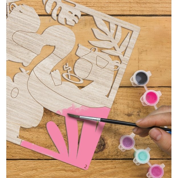 Splat Planet 3D wood art, Capybara 6