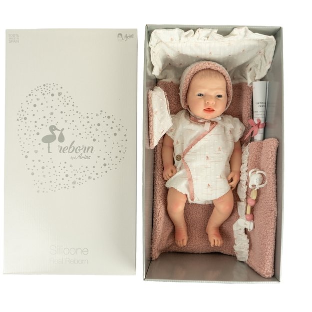 Arias silikoonist Reborn beebinukk, tüdruk 40 cm 2