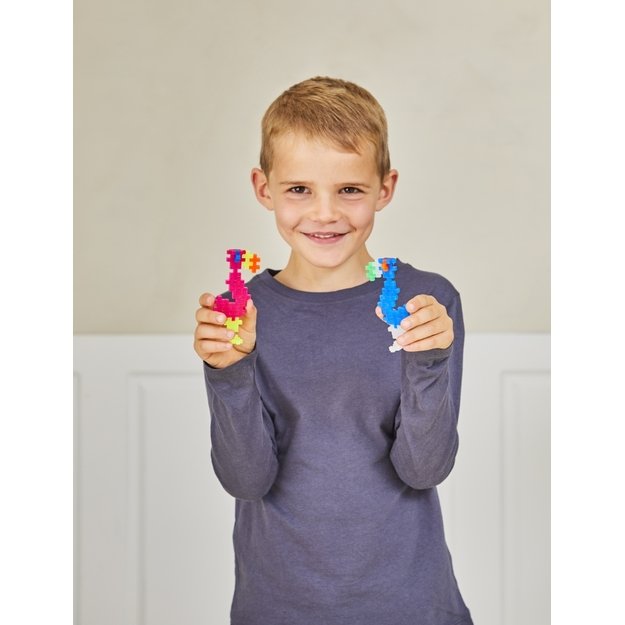 Plus Plus konstruktorius 1 METRAS, neoninių spalvų 4