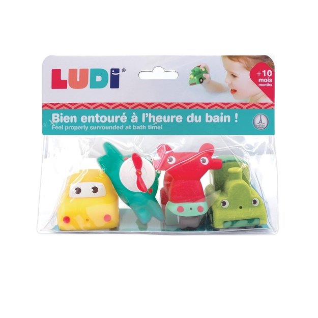 LUDI vannimänguasjade komplekt Transport, 4 tk.