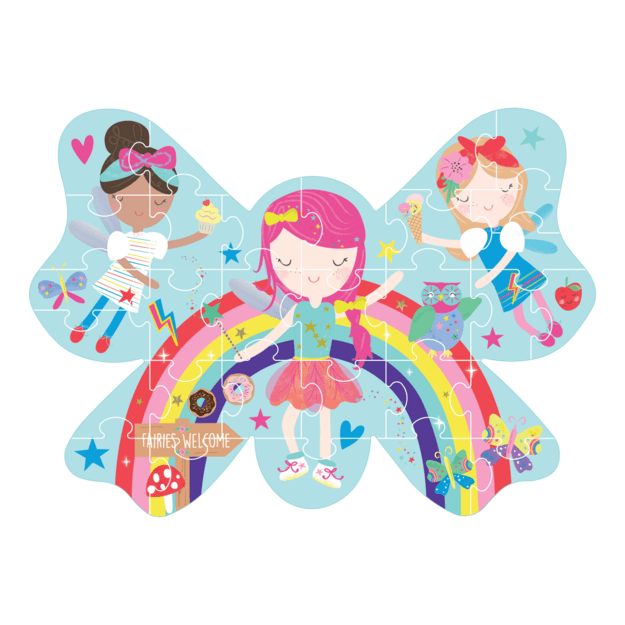 Shaped Jigsaw Puzzle, Rainbow Fairy, 30 pcs. 1
