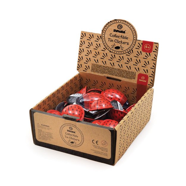 Svoora Mini Retro Tin Clicker Ladybug 3