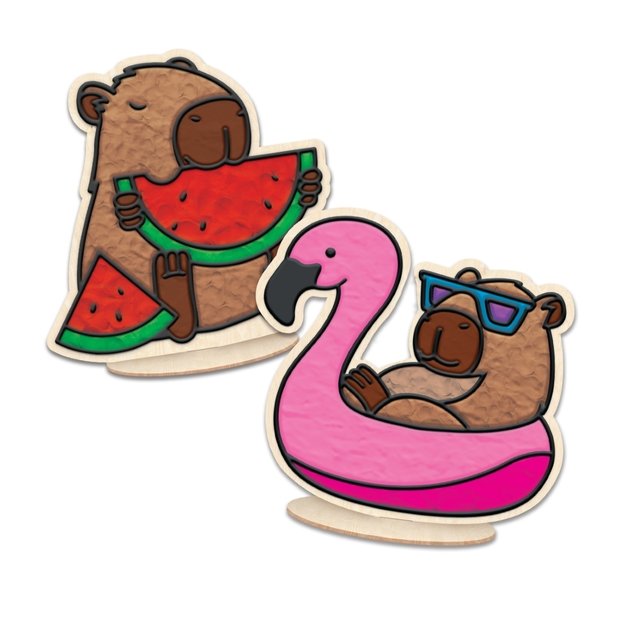 Splat Planet clay colouring Capybaras 1