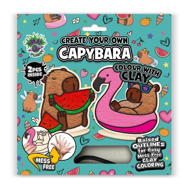 Splat Planet clay colouring Capybaras