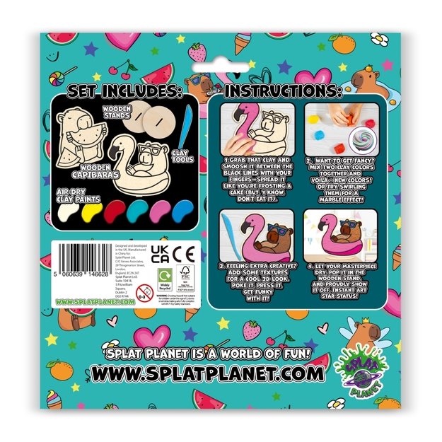 Splat Planet clay colouring Capybaras 4